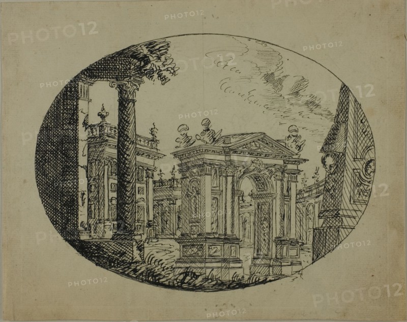 Roman Edifices, n.d. Creator: Unknown.