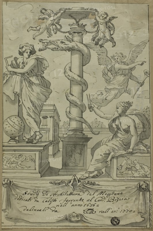 Frontispiece to Book of Architectural Studies, n.d. Creator: Unknown.