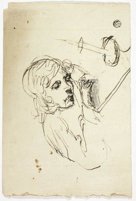 Boy Asleep by Candle, n.d. Creator: Unknown.