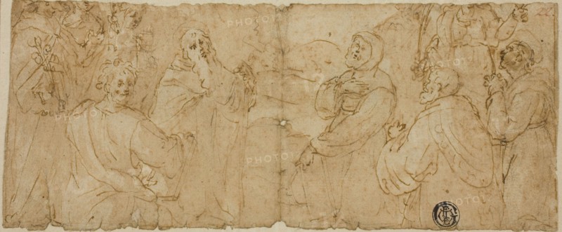 Franciscan Saints in Adoration, n.d. Creator: Unknown.