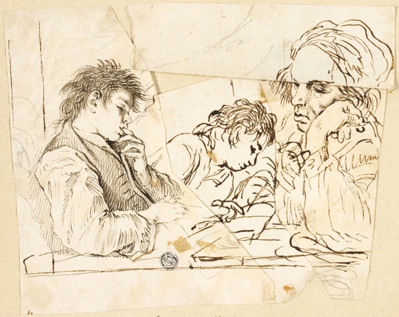 Sketches of School Boys, n.d. Creators: Unknown, Francesco di Maria.