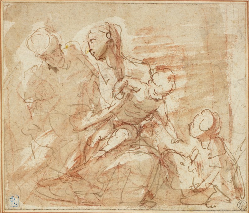 Holy Family with the Infant Saint John, n.d. Creator: Valerio Castello.
