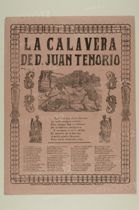 La Calavera de D. Juan Tenorio (The Calavera of D. Juan Tenorio), n.d. Creator: Manuel Manilla.