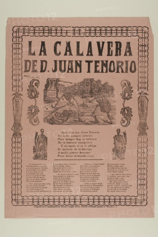 La Calavera de D. Juan Tenorio (The Calavera of D. Juan Tenorio), n.d. Creator: Manuel Manilla.