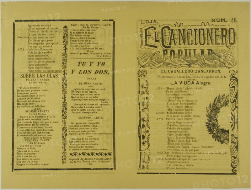 El cancionero popular, hoja num. 26 (The Popular Songbook, Sheet No. 26), n.d. Creator: Unknown.
