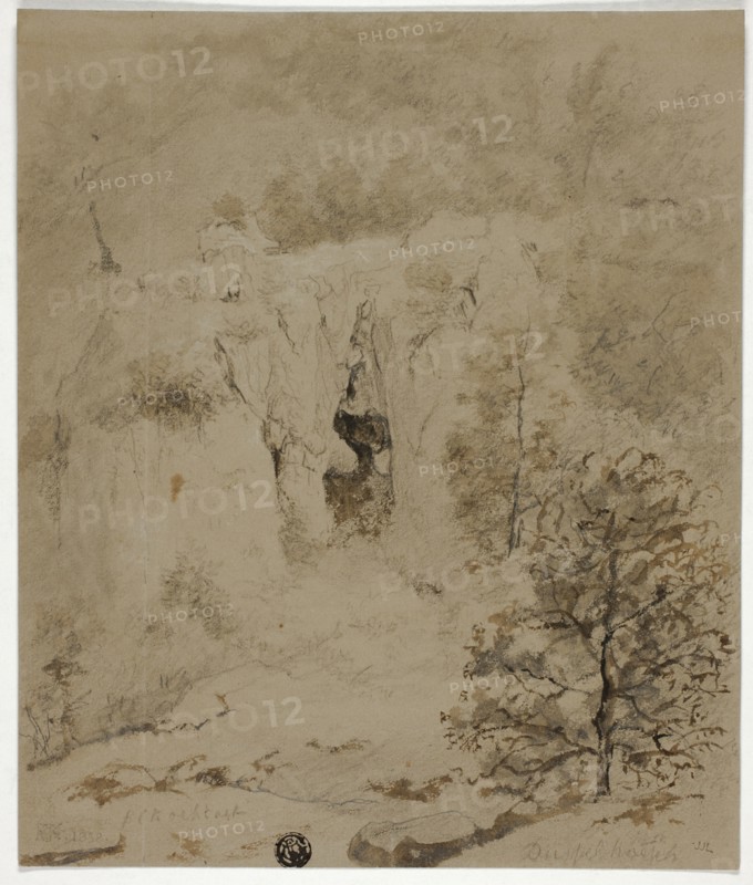 Rocky Landscape, 1832. Creator: Barend Cornelis Koekkoek.