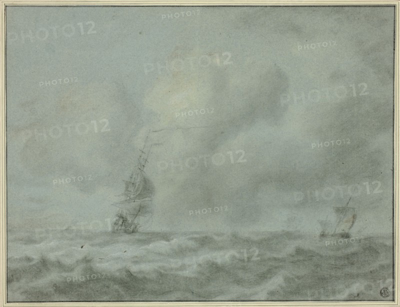 Boats on Ocean, n.d. Creator: Jan van Goyen.