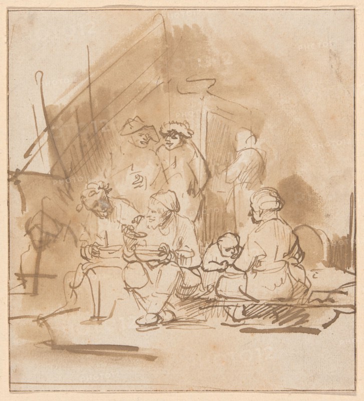 Satyr Among the Peasants, 1645/50. Creator: Barent Fabritius.