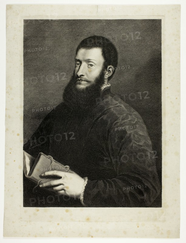 Portrait of the Poet Pietro Aretino, from Cabinet Reynst; Variarum imaginum a..., 1655-1660. Creator: Cornelis van Dalen II.