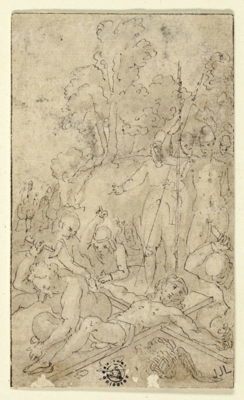 Christ Being Nailed to the Cross, n.d. Creator: Friedrich Sustris.
