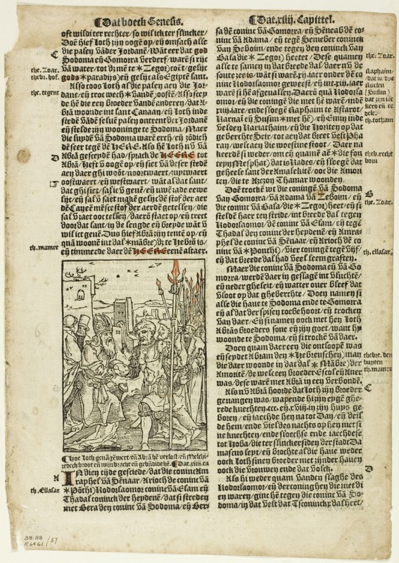 Illustration from Die Bibel (Vorsterman), plate 57 from Woodcuts from Books of the XVI Century, 1528 Creator: Jan Swart Van Groningen.