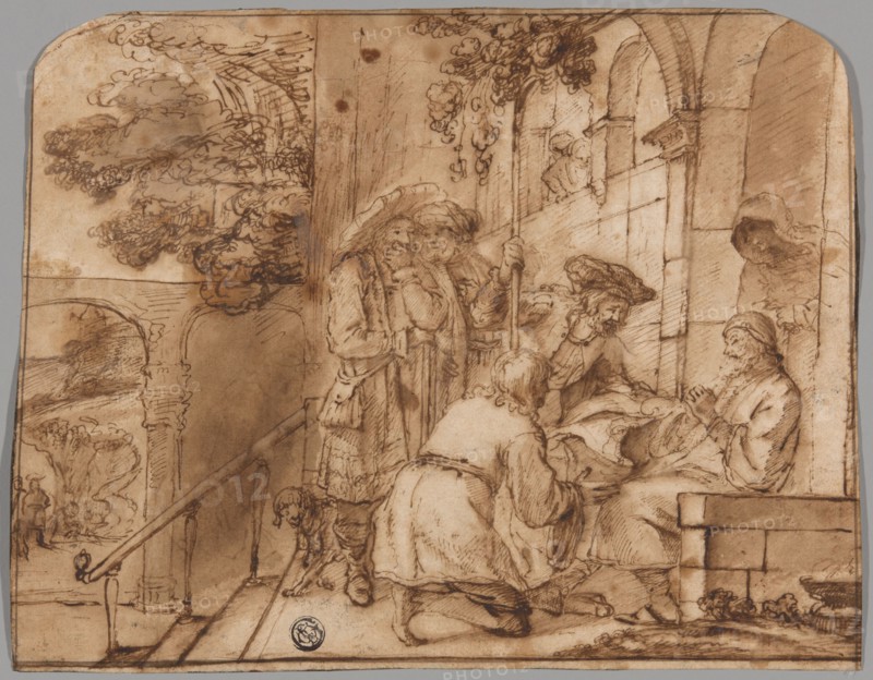 Joseph's Brothers Showing His Coat to Jacob, 1640/49. Creator: Jan Victors.