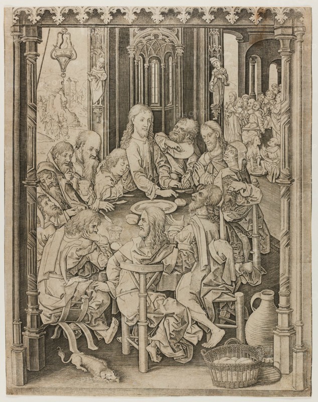 The Last Supper, c.1485. Creator: Master IAM of Zwolle.