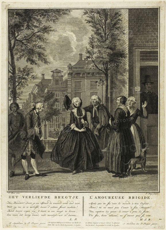 Bridget in Love, c.1755. Creator: Pierre Tanje.