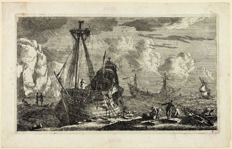 Merchant Ships, 1643/68. Creator: Reinier Zeeman.
