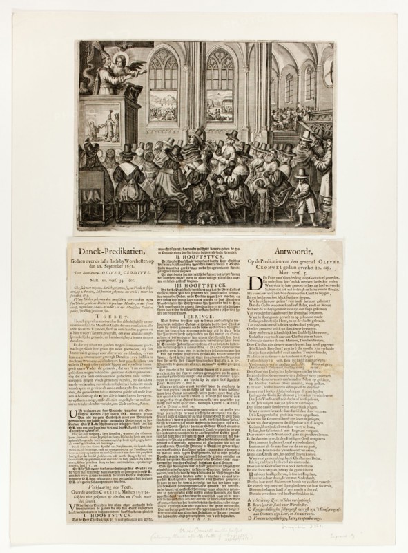 Danck-Predikatien, Gedaen over de laste slach by Worcheseter, op den 18 September 1651. Creator: Unknown.