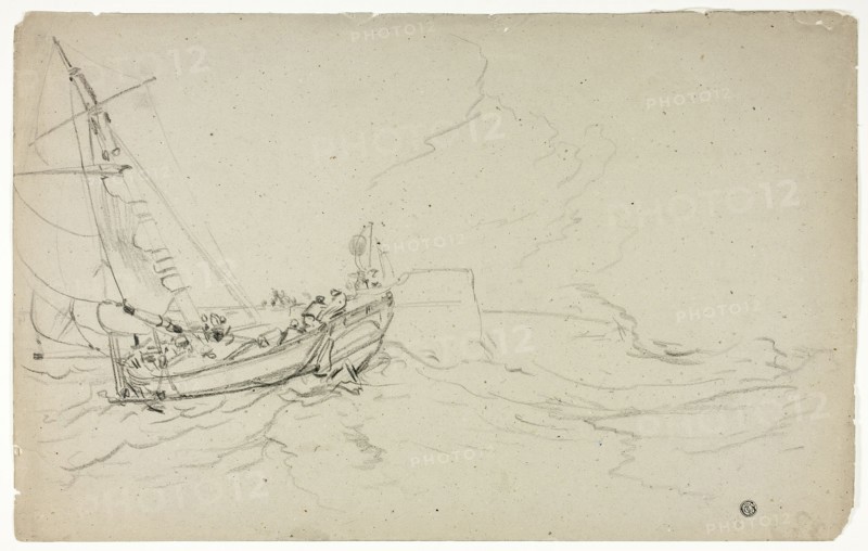 Fishing Boats at Sea, n.d. Creator: Unknown.