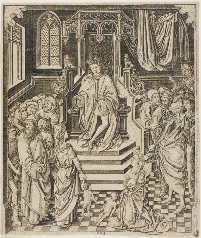 The Judgment of Solomon, c.1475-1500. Creator: Unknown.