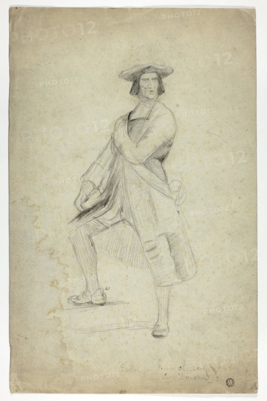 Study for Standing Man Wearing Sash and Striking Dramatic Pose, n.d. Creator: Thomas Duncan.