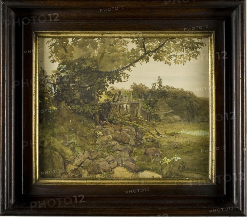 The Old Fence, n.d. Creator: Thomas Faed.