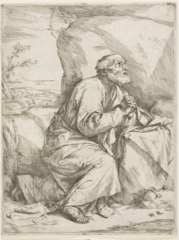 Saint Peter in the Desert, 1621. Creator: Jusepe de Ribera.