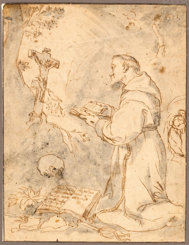 Saint Francis Praying, n.d. Creator: Possibly after Bartolomé Estéban Murillo Spanish, .