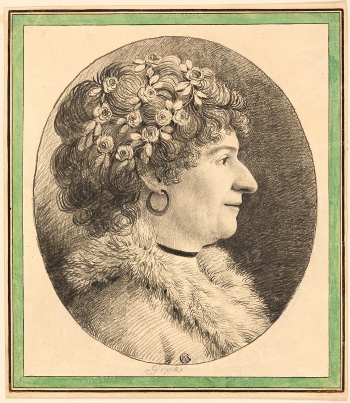 Profile Bust of a Woman with Flowers in Her Hair, n.d. Creator: Unknown.