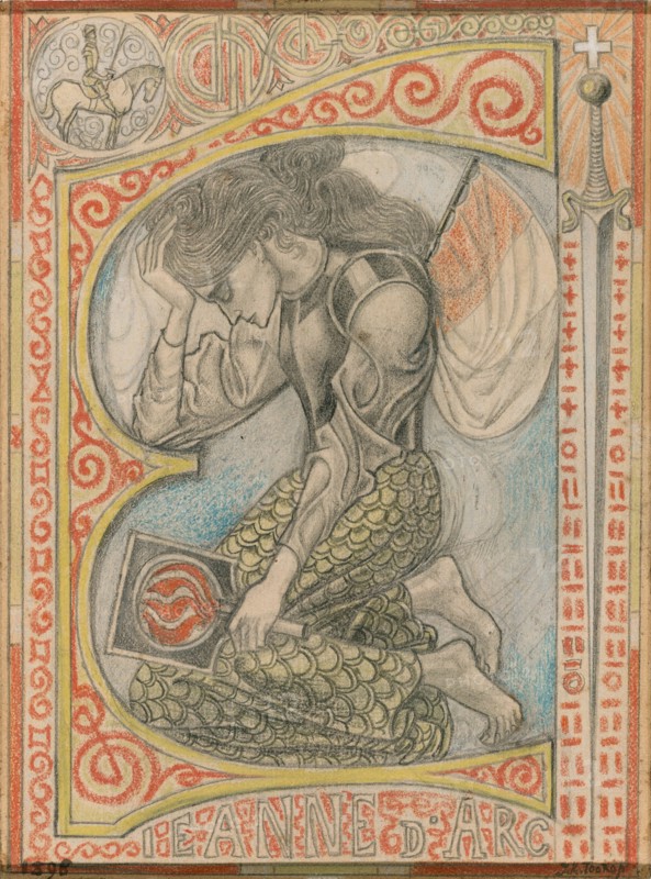 Joan of Arc, 1898. Creator: Jan Toorop.