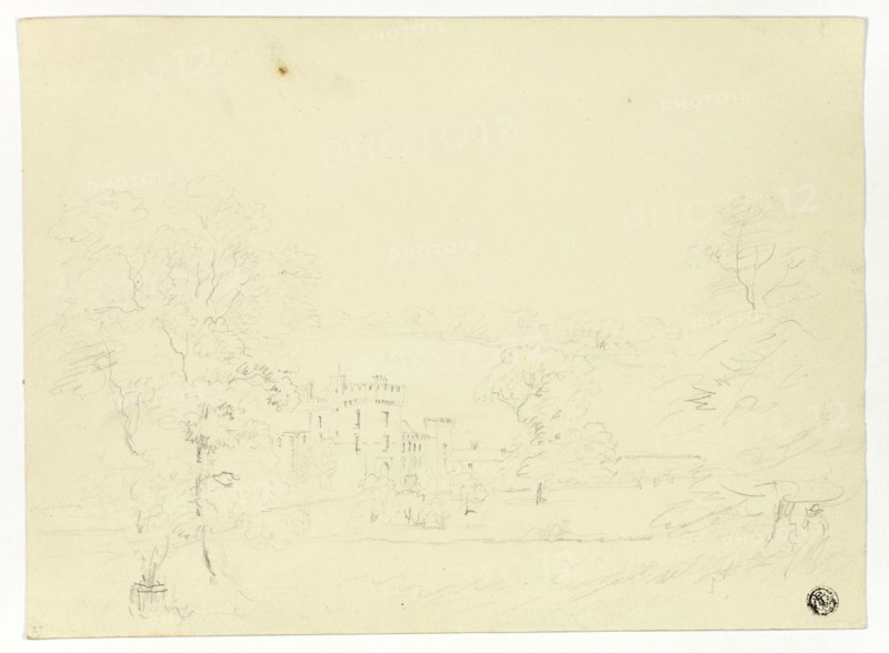 Hampton Court, Herefordshire, c.1820. Creator: Nicholas Pocock.