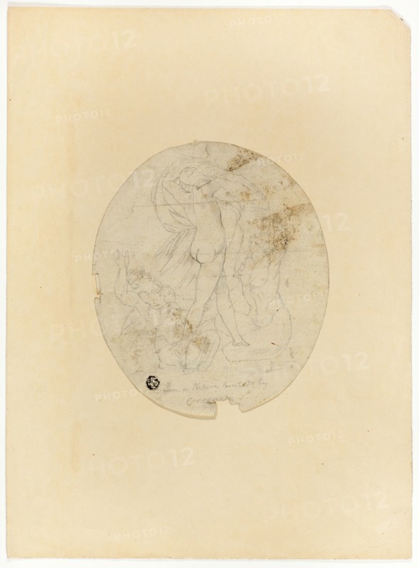 Three Nude Figures, n.d. Creator: John Brown.