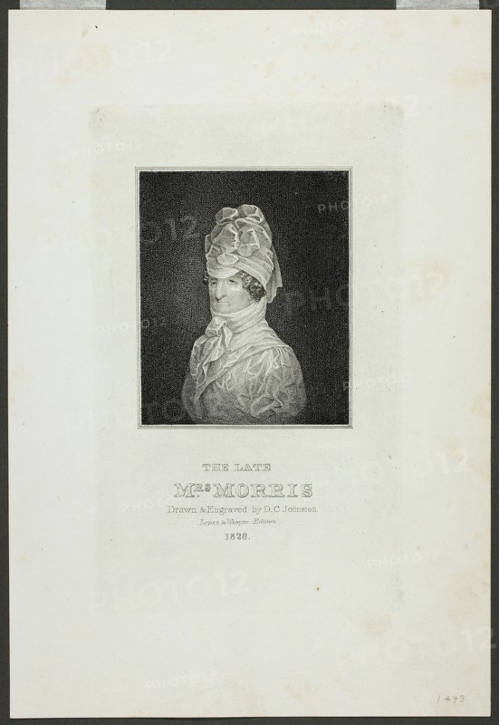 The Late Mrs. Morris, 1828. Creator: David Claypoole Johnston.