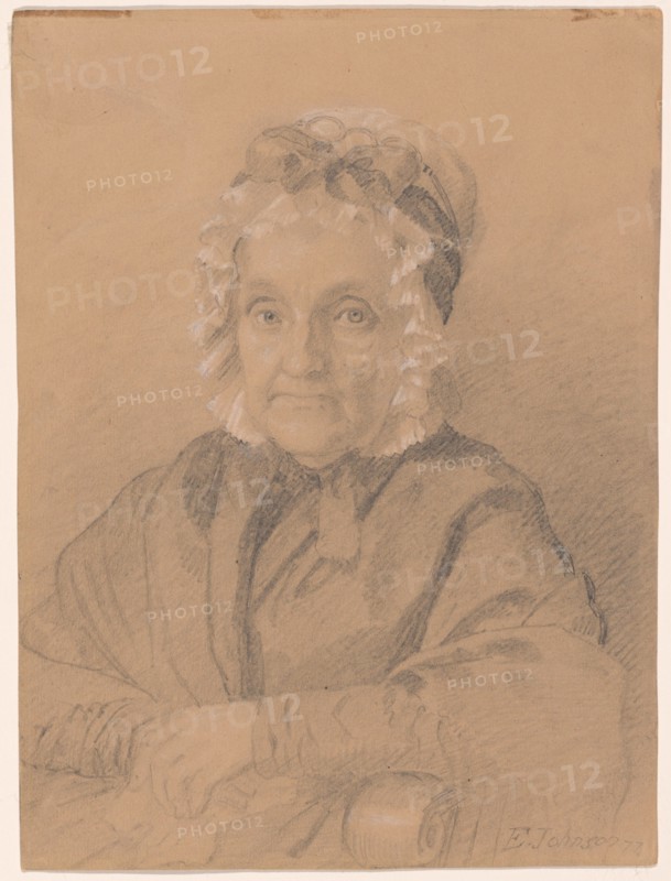 Portrait of Mrs. Jeremiah Chandler, 1847. Creator: Eastman Johnson.