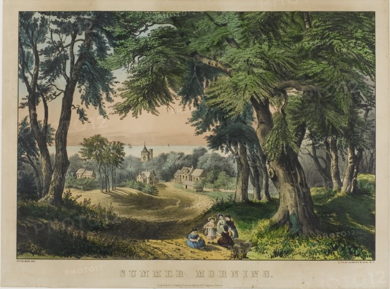Summer Morning, 1862. Creator: Frances Flora Bond Palmer.