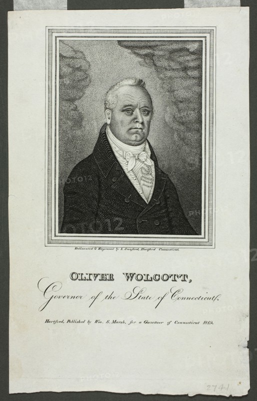Oliver Wolcott, Governor of Connecticut, 1819. Creator: Isaac Sanford.