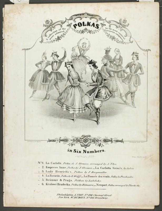 A Collection of the Most Admired Polkas..., n.d. Creator: James Queen.