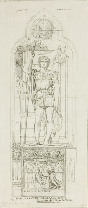 Study for a Stained Glass Window, c.1875. Creator: John La Farge.