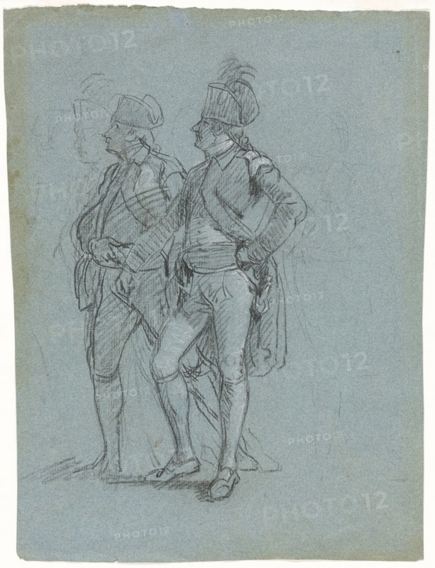 Sketch for "Siege of Gibraltar", 1785-89. Creator: John Singleton Copley.