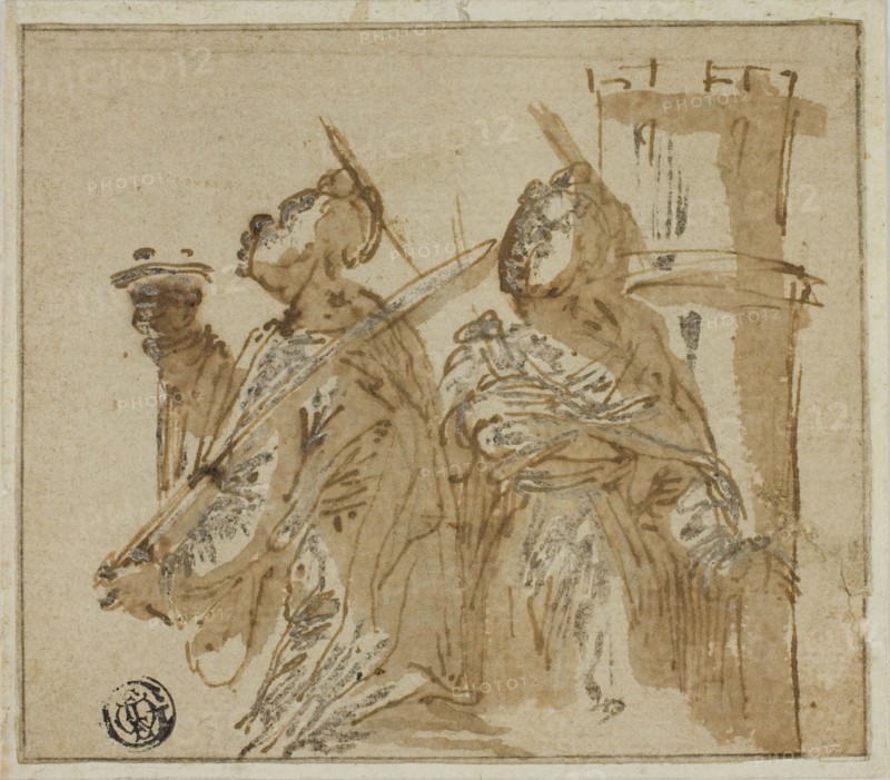 Saints Lucy and Barbara, n.d. Creator: Unknown.