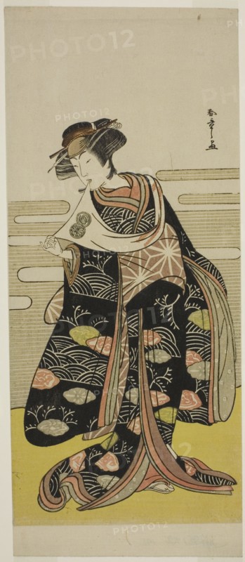 The Actor Segawa Kikunojo III as Onami Disguised as the Dragon Princess in the Play..., c. 1778. Creator: Shunsho.
