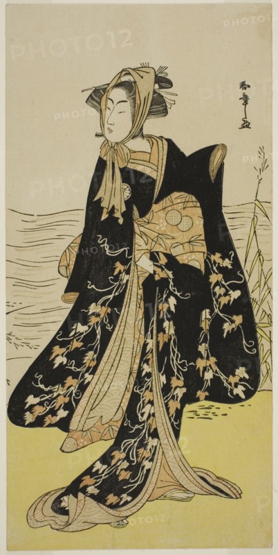 The Actor Segawa Kikunojo III as the Street-Walker Otsuyu in the Play Cho Chidori..., c. 1779. Creator: Shunsho.