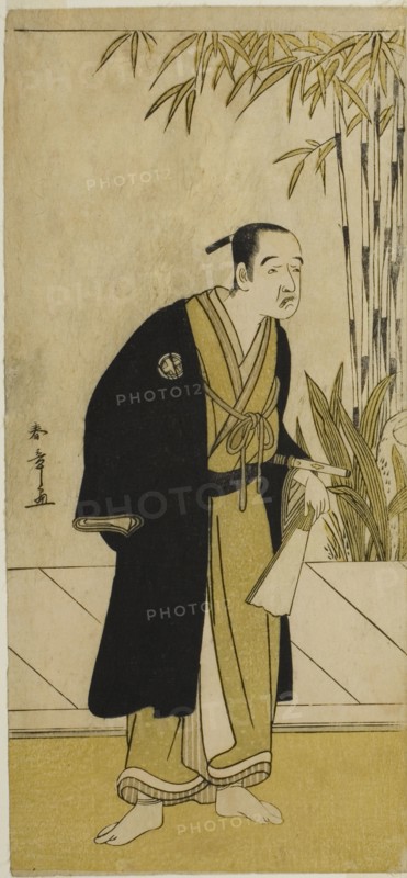 The Actor Otani Tomoemon I as Kajino Choan (?) in the Play Hono Nitta Daimyojin (?)..., c. 1777. Creator: Shunsho.