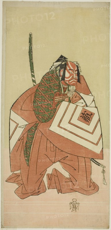 The Actor Ichikawa Danzo III as Sanada no Yoichi (?) in the Play Sanada no Yoichi..., c. 1767. Creator: Shunsho.