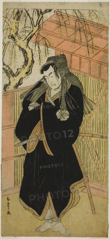 The Actor Matsumoto Koshiro IV as Matsuo-maru (?) in the Play Sugawara Denju Tenarai..., c. 1779. Creator: Shunsho.