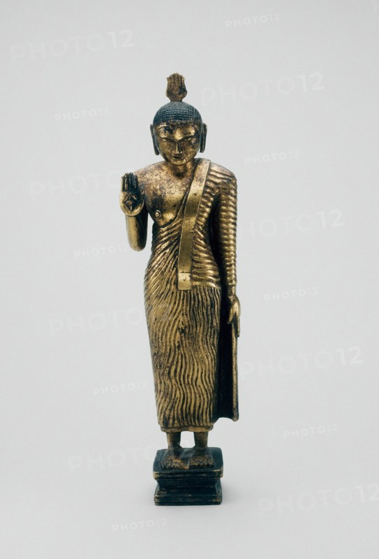 Buddha Standing with Hand in the Gesture of Reassurance (Abhayamudra), 18th century. Creator: Unknown.