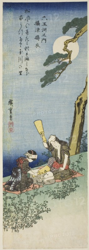 Kinuta Jewel River in Settsu Province (Settsu Kinuta), from the series "Six Jewel Rivers...c.1835/39 Creator: Ando Hiroshige.