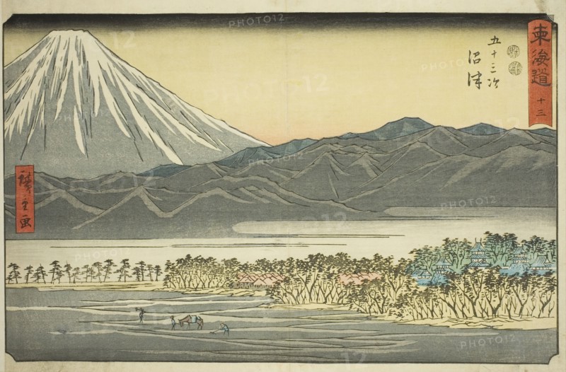 Numazu—No. 13, from the series "Fifty-three Stations of the Tokaido (Tokaido gojusan..., c. 1847/52. Creator: Ando Hiroshige.