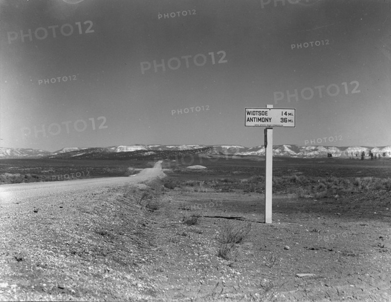 The road to Widtsoe from Panquitah,  Utah, 1936. Creator: Dorothea Lange.