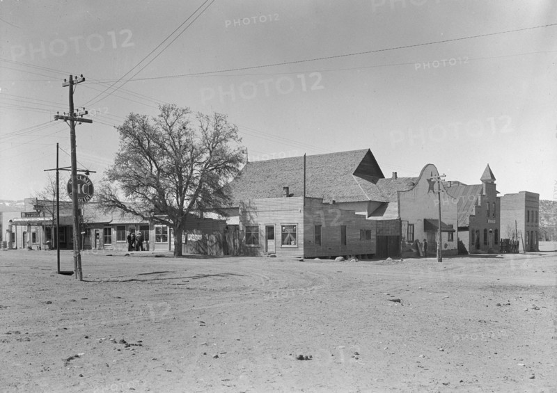 Main street and town center, Escalante, Utah, 1936. Creator: Dorothea Lange.