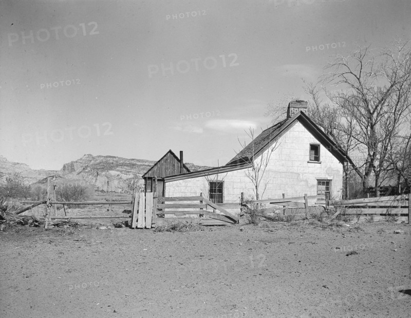Mormon village home, Escalante, Utah, 1936. Creator: Dorothea Lange.