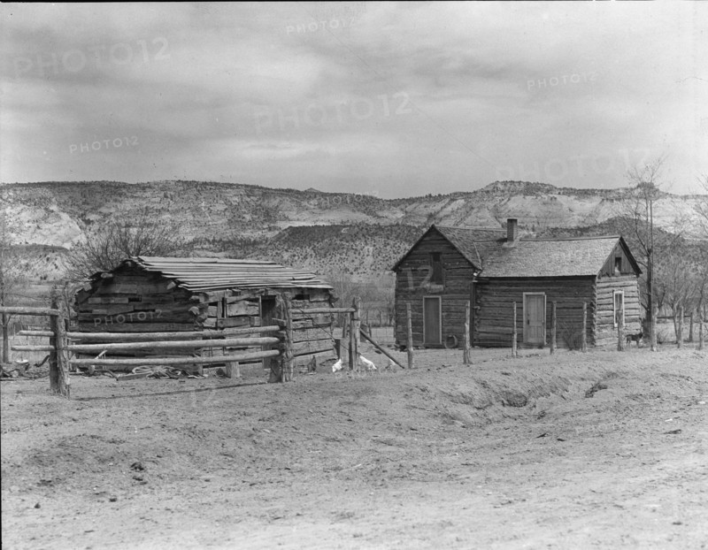 A home after the Utah pattern, Escalante, Utah, 1936. Creator: Dorothea Lange.